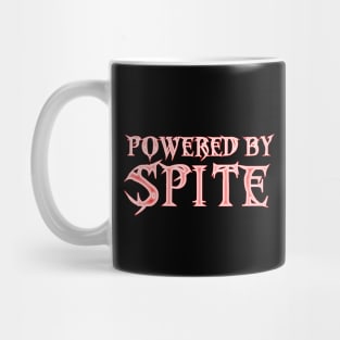 Powered By Spite (red outline) Mug